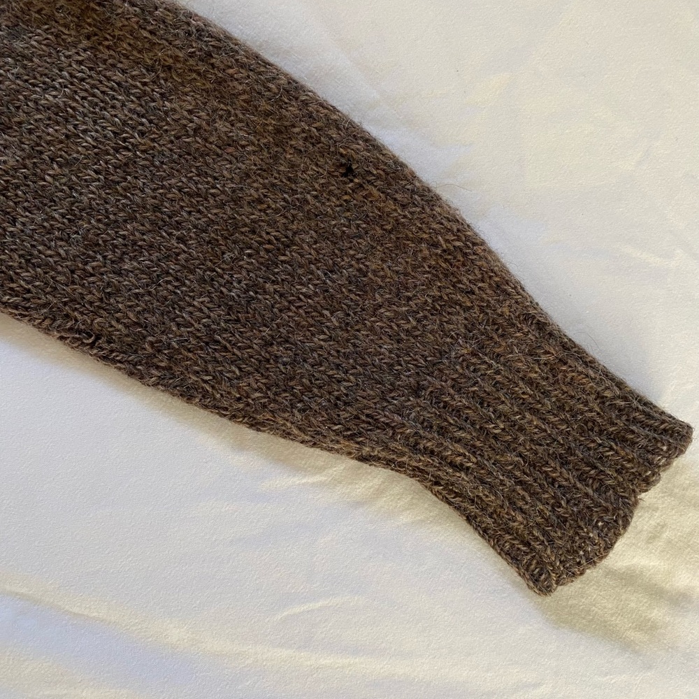 Winona Knits Brown Wool Cardigan Sweater - Picture 11 of 11